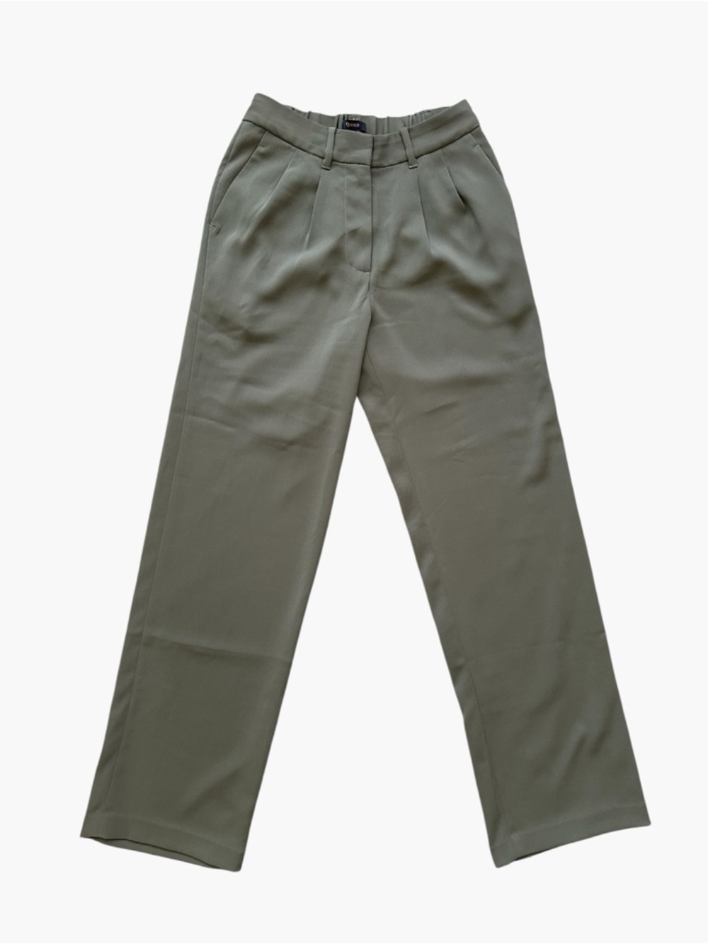 Quince Olive Green‎ High-Waist Trousers Straight Leg size 4